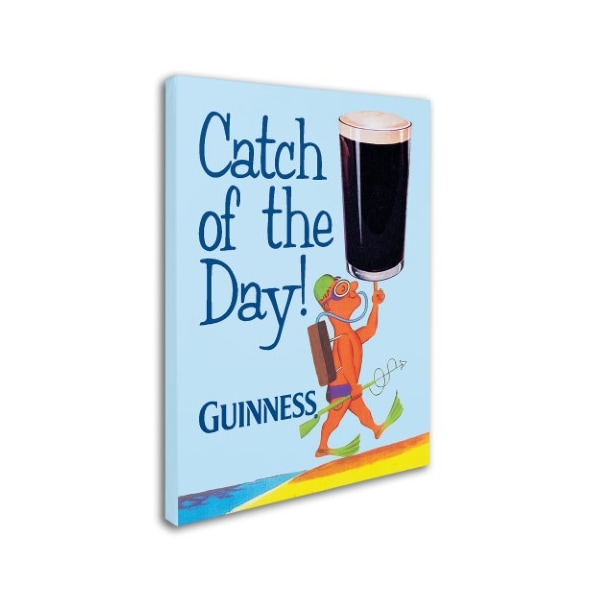 Guinness Brewery 'Catch Of The Day' Canvas Art,35x47